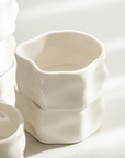 LOT DE 6 COUPELLES/SNACK BOWL NORDIC BLANCHE 8CM | 110ML