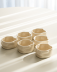 LOT DE 6 COUPELLES/SNACK BOWL NORDIC CREME 8CM | 110ML