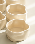 LOT DE 6 COUPELLES/SNACK BOWL NORDIC CREME 8CM | 110ML