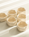 LOT DE 6 COUPELLES/SNACK BOWL NORDIC CREME 8CM | 110ML