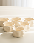 LOT DE 6 COUPELLES/SNACK BOWL NORDIC CREME 9.5CM | 210ML
