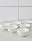 LOT DE 6 SNACK BOWLS PEARLY LITTLE