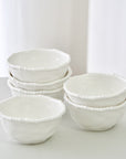 LOT DE 6 SNACK BOWLS PEARLY MIDDLE