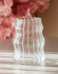 MULEX STYLE SET OF 6 RIBBED RIPPLE TALL GLASSES 500ML