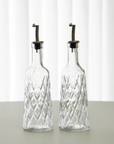 PASABAHCE LEAFY OIL & VINEGAR BOTTLE SET 2X380ML