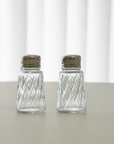 PASABAHCE LEAFY SALT AND PEPPER SHAKER SET 100ML