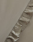 KARACA PARURE DE HOUSSE DE COUETTE PURE RUFFLE SAUGE 220X240CM - ALINDA HOME