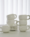 SERVICE A ESPRESSO PEARLY BLANC | 100ML | 12PIECES | 6PERSONNES