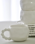 SERVICE A ESPRESSO PEARLY BLANC | 100ML | 12PIECES | 6PERSONNES