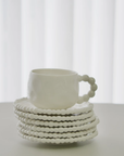 SERVICE A CAFE PEARLY BLANC | 200ML | 12PIECES | 6PERSONNES