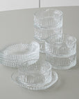 SERVICE APÉRITIF 2-EN-1 WAVE STRIE | 6 BOLS + 6 SOUCOUPES | 250ML