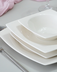 KARACA JAMIE WHITE 52-PIECE DINNERWARE SET FOR 12 PEOPLE