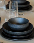 MULEX DILA BLACK DINNERWARE SET | 28 PIECES | 6 PERSONS