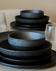 MULEX DILA BLACK DINNERWARE SET | 28 PIECES | 6 PERSONS