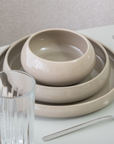 MOON BEIGE DINNER SET 27 PIECES 6 PERSONS