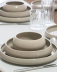 MOON BEIGE DINNER SET 27 PIECES 6 PERSONS