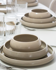 MOON BEIGE DINNER SET 27 PIECES 6 PERSONS