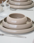 MOON BEIGE DINNER SET 27 PIECES 6 PERSONS