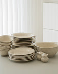 SERVICE DE TABLE PEARLY CREME | 27 PIECES | 6 PERSONNES