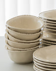SERVICE DE TABLE PEARLY CREME | 27 PIECES | 6 PERSONNES