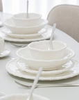 SERVICE DE TABLE PEARLY BLANC | 26 PIECES | 6 PERSONNES
