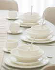 SERVICE DE TABLE PEARLY BLANC | 26 PIECES | 6 PERSONNES
