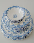 SERVICE DE TABLE VINTAGE BLEU | 25 PIECES | 6 PERSONNES