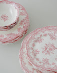SERVICE DE TABLE VINTAGE ROUGE | 25 PIECES | 6 PERSONNES