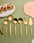 KARACA SET D USTENSILES ORION SHINY GOLD 7 PIECES - ALINDA HOME