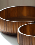 ENSEMBLE DE 3 SALADIER EN BOIS D'ACACIA | 15CM | 19CM | 22CM