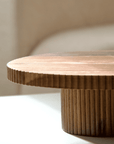 PLAT A TARTE A RAYURES EN BOIS D'ACACIA | 30CM
