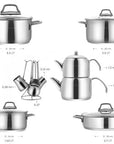 KARACA BATTERIE DE CUISINE BELGRAD 15 PIECES
