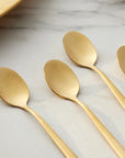 KARACA LOT DE 6 CUILLERE A CAFE BOREAS GOLD - ALINDA HOME