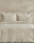 KARACA ENSEMBLE DE COUVRE LIT BREEZE ECRU 230x240cm - ALINDA HOME