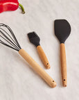 KARACA SET DE COUTEAUX ET USTENSILES BURBY WOOD 14 PIECES - ALINDA HOME