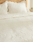 KARACA ENSEMBLE DE COUVRE LIT CAMILLE ECRU 230x240cm