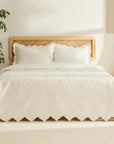 KARACA ENSEMBLE DE COUVRE LIT CAMILLE ECRU 230x240cm