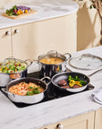 KARACA BATTERIE DE CUISINE CERAMICA STEEL 3PLY 7 PIECES - ALINDA HOME