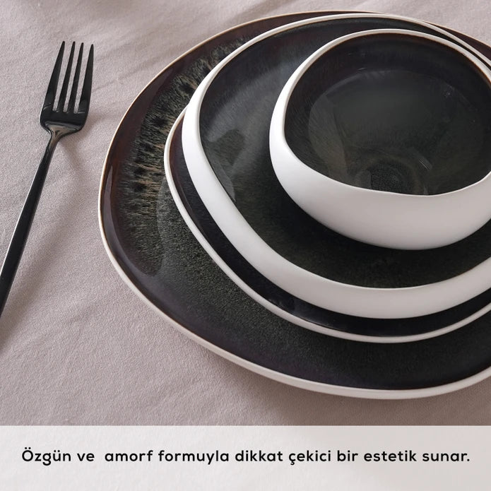 KARACA SERVICE DE TABLE GALACTIC WHITE 59 PIECES - ALINDA HOME