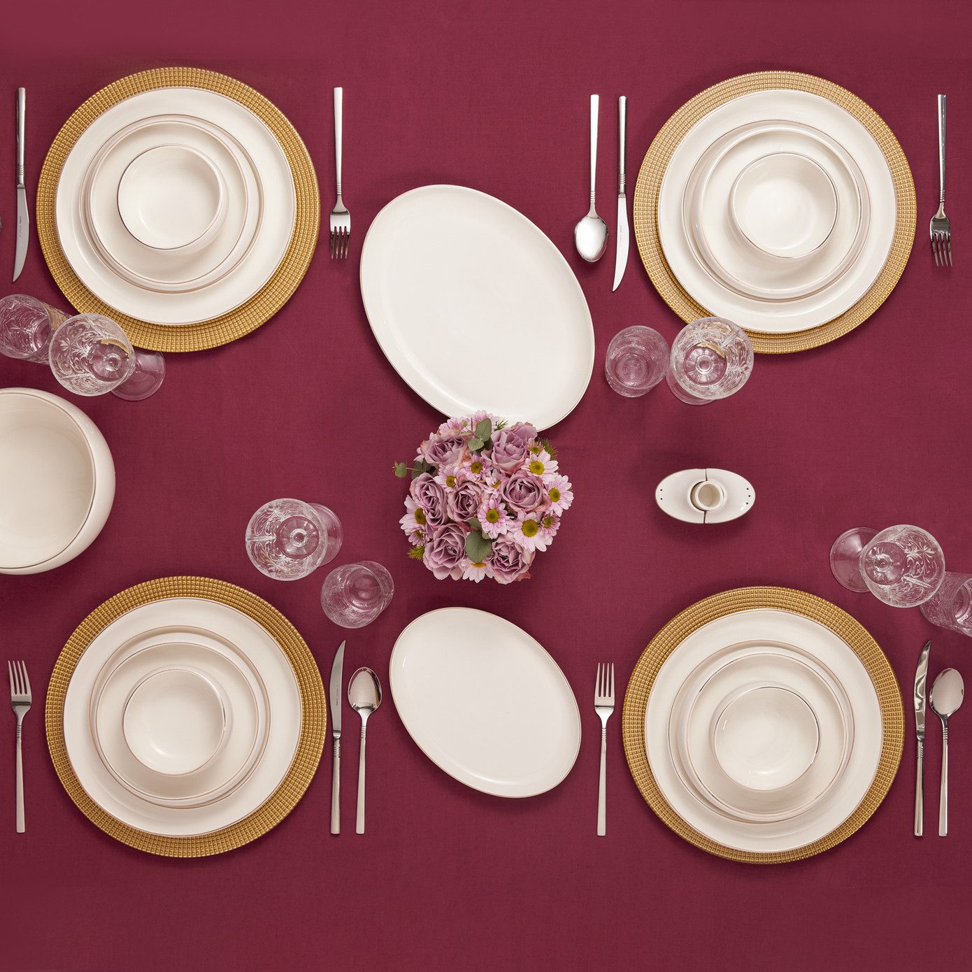 KARACA SERVICE DE TABLE STREAMLINE HOLE 59 PIECES