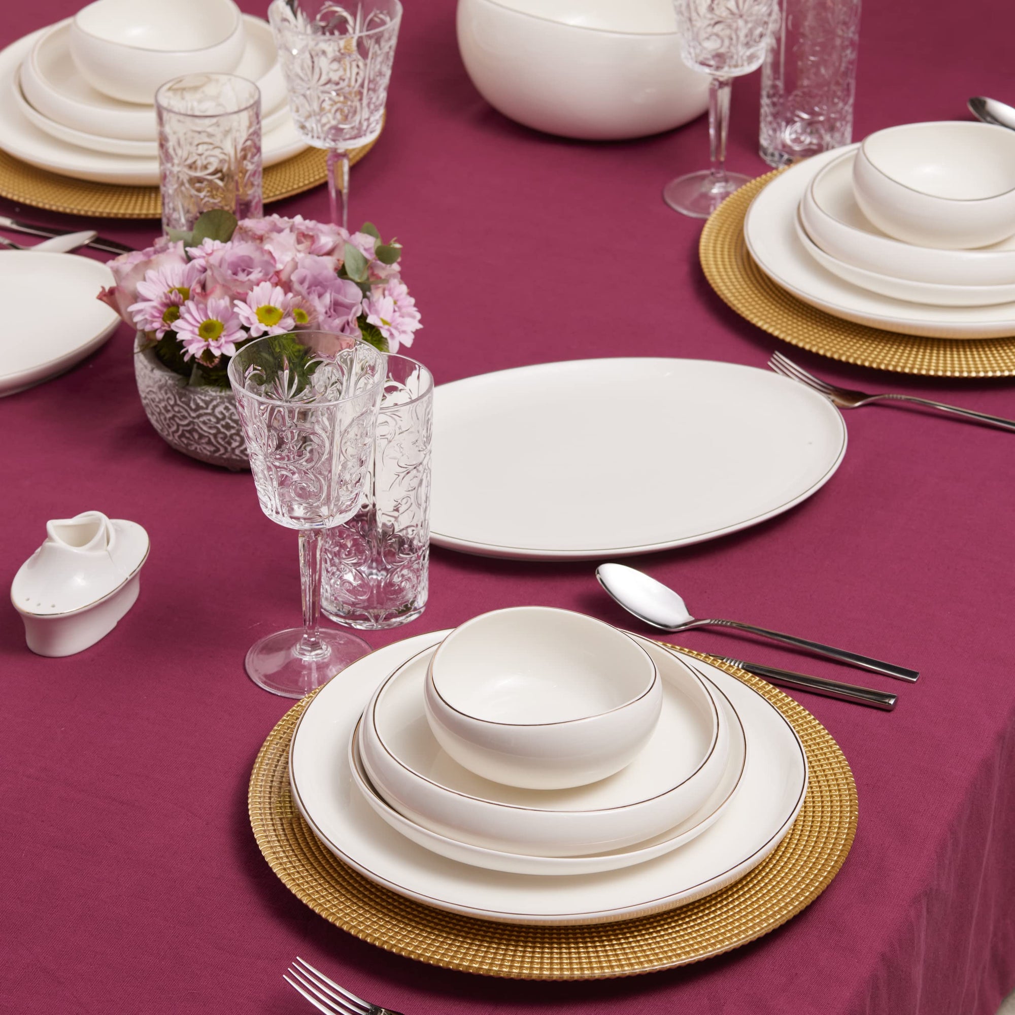 KARACA SERVICE DE TABLE STREAMLINE HOLE 59 PIECES