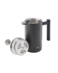 KARACA DOUBLE WALL MATTE BLACK FRENCH PRESS 1000ML