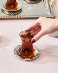 KARACA ENSEMBLE DE SERVICE A THE ET PLATEAU NEHIR 19 PIECES - ALINDA HOME
