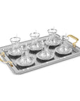 KARACA ENSEMBLE DE SERVICE A THE ET PLATEAU NEHIR 19 PIECES - ALINDA HOME