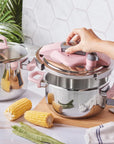 KARACA PERFECT ROSE 4 + 6 LITRE PRESSURE COOKER