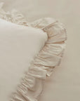 KARACA PARURE DE HOUSSE DE COUETTE PURE RUFFLE ECRU - ALINDA HOME