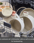 KARACA BATTERIE DE CUISINE CERAMICA VALENTI 7 PIECES - ALINDA HOME