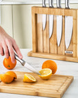 KARACA SET DE COUTEAUX VIGOR 7 PIECES EN ACIER ET SUPPORT EN BOIS - ALINDA HOME