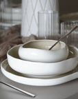 BRICARD SERVICE DE TABLE BARLES BEIGE 6 PERSONNES 25 PIECES - ALINDA HOME 