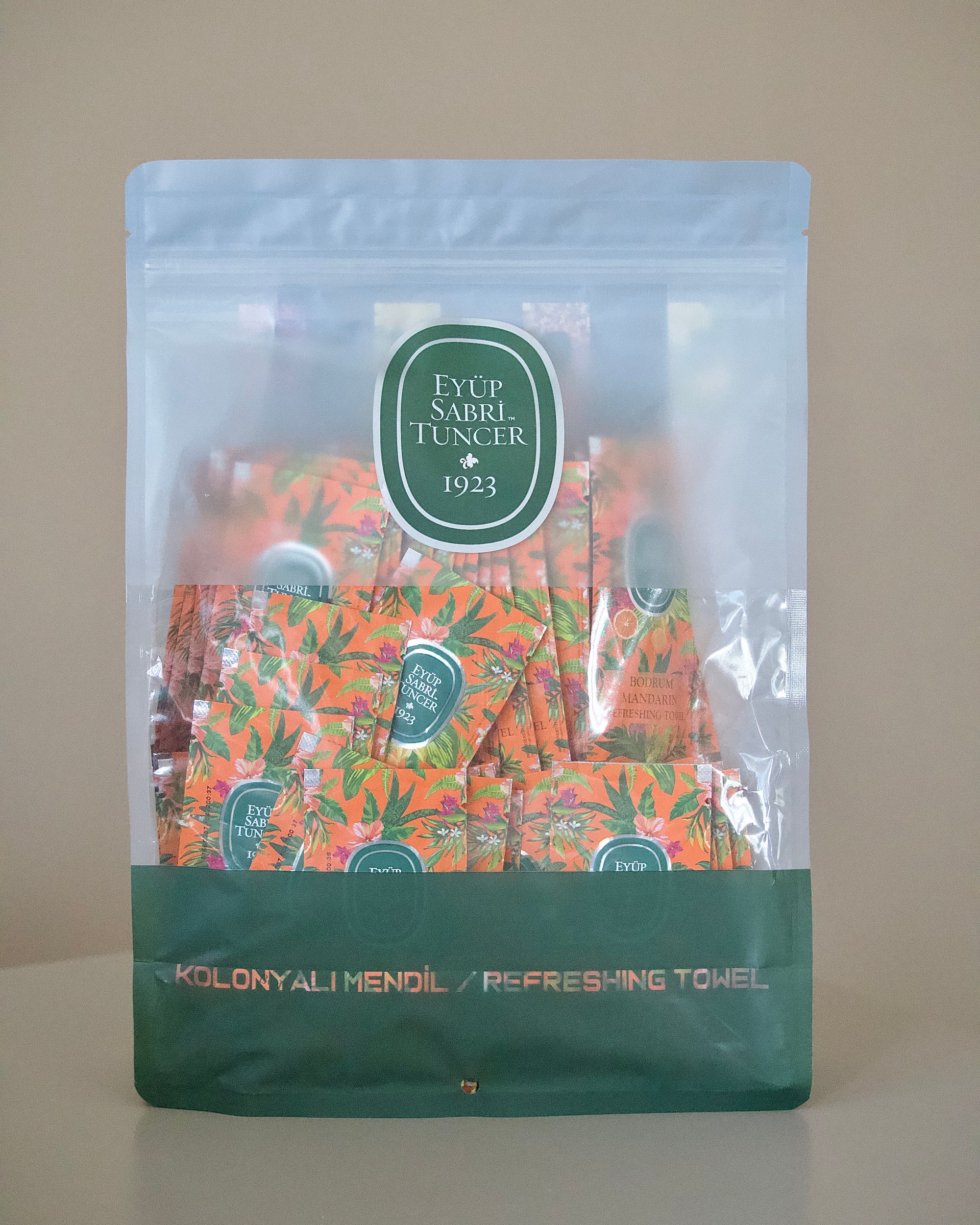 EYUP SABRI TUNCER LINGETTE RINCE DOIGTS MANDARINE DE BODRUM 150 PIECES